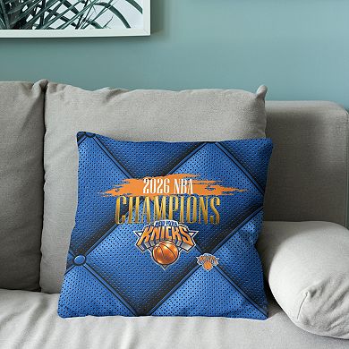 New York Knicks 2026 NBA Champions Imperial Throw Pillow