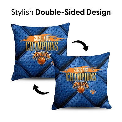 New York Knicks 2026 NBA Champions Imperial Throw Pillow