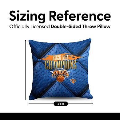 New York Knicks 2026 NBA Champions Imperial Throw Pillow
