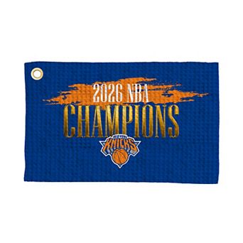 New York Knicks 2026 NBA Champions Pinnacle Waffle Printed Golf Towel