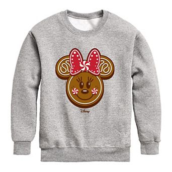 Girls 7-16 Disney's Minnie Mouse Gingerbread Holiday Crew Fleece Sweatshirt