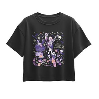 Girls 7-16 Disney's The Nightmare Before Christmas Holiday Character Boxy Tee