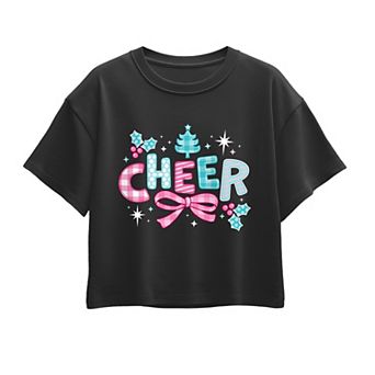 Girls 7-16 Holiday Cheer Boxy Tee