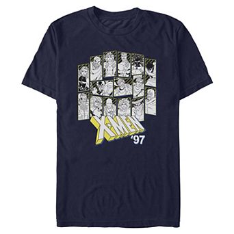 Men's Marvel X-Men 97 Characters Portraits Graphic Tee