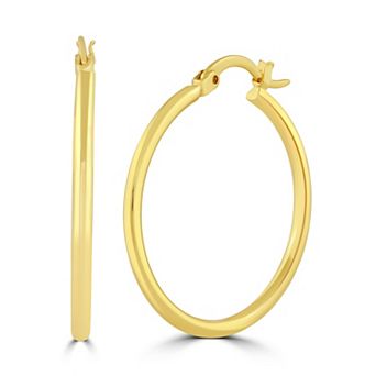 Sienna Vale Puffed Polished Hoop Earrings