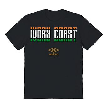 Men's Umbro Ivory Coast Country Stack Graphic Tee