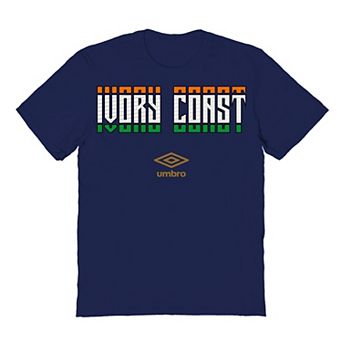 Men's Umbro Ivory Coast Country Stack Graphic Tee