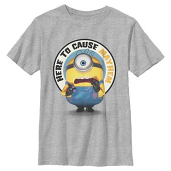 Boys 6-20 Minions & Monsters Here To Cause Mayhem Graphic Tee