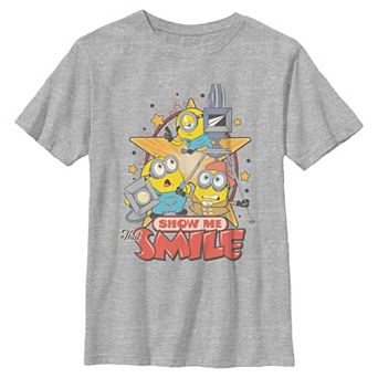Boys 6-20 Minions & Monsters Show Me That Smile Graphic Tee