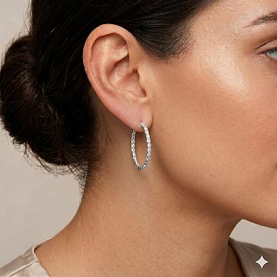 Sienna Vale Cubic Zirconia Hoop Earrings