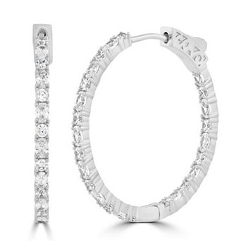 Sienna Vale Cubic Zirconia Hoop Earrings