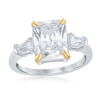 Sienna Vale Two Tone Cubic Zirconia Engagement Ring