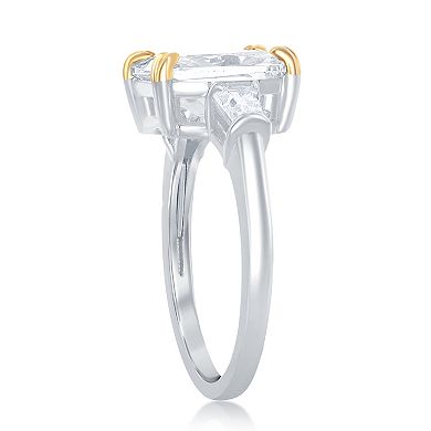 Sienna Vale Two Tone Cubic Zirconia Engagement Ring
