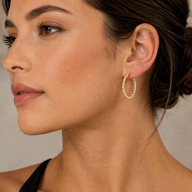 Sienna Vale Cubic Zirconia Hoop Earrings