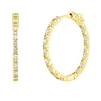 Sienna Vale Cubic Zirconia Hoop Earrings