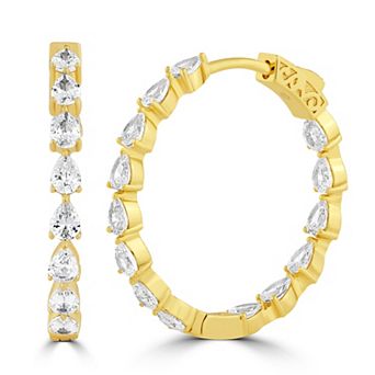 Sienna Vale Cubic Zirconia Hoop Earrings