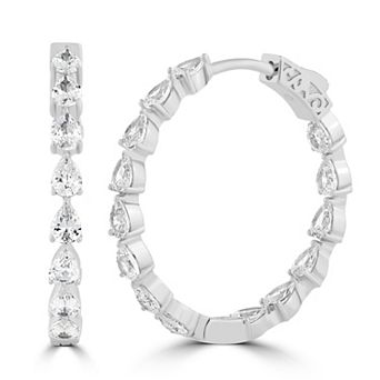 Sienna Vale Cubic Zirconia Hoop Earrings