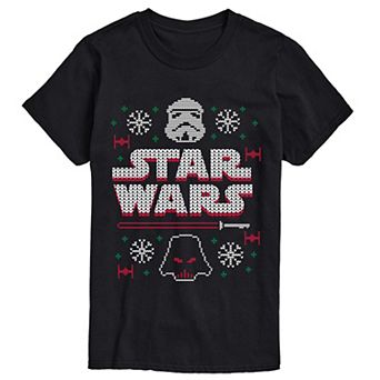 Men's Star Wars Stormtrooper & Darth Vader Short Sleeve Graphic T-Shirt