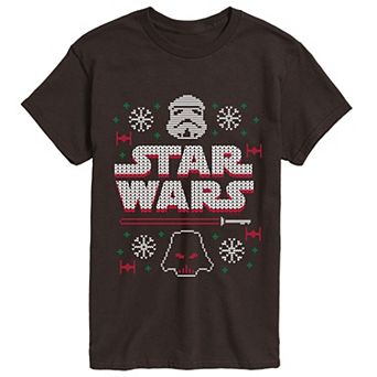 Men's Star Wars Stormtrooper & Darth Vader Short Sleeve Graphic T-Shirt