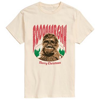 Men's Star Wars Chewbacca Merry Christmas Short Sleeve Graphic T-Shirt
