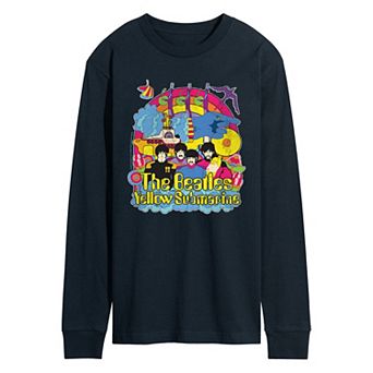 Men's The Beatles Vintage Distressed Long Sleeve Graphic T-Shirt