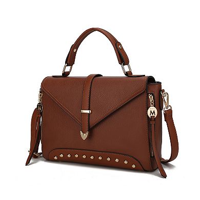 MKF Collection Angela Faux Leather Satchel Bag