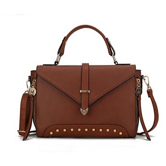 MKF Collection Angela Faux Leather Satchel Bag