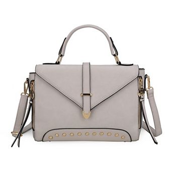 MKF Collection Angela Faux Leather Satchel Bag