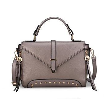 MKF Collection Angela Faux Leather Satchel Bag