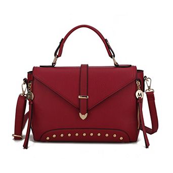 MKF Collection Angela Faux Leather Satchel Bag