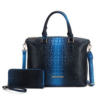 MKF Collection Frankie Faux Leather Satchel Bag & Matching Wallet Set