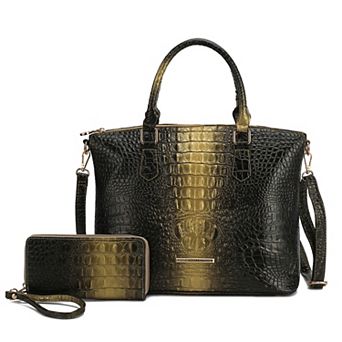 MKF Collection Frankie Faux Leather Satchel Bag & Matching Wallet Set