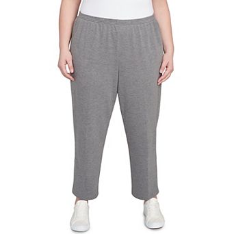 Plus Size Alfred Dunner Classic French Terry Average Length Pants