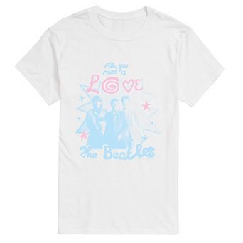 Men's The Beatles All You Need Is Love Distressed Short Sleeve Graphic T-Shirt