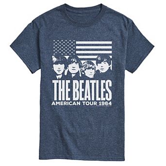 Men's The Beatles Distressed Short Sleeve Graphic T-Shirt