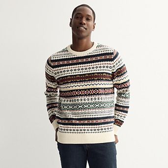 Men's Sonoma Goods For Life® Fair Isle Crewneck Sweater
