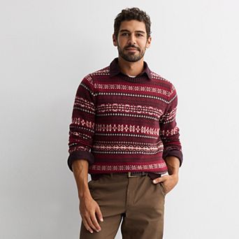 Men's Sonoma Goods For Life® Fair Isle Crewneck Sweater
