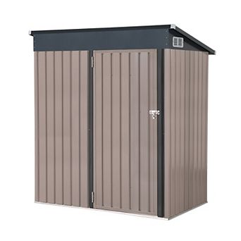 SUNSITT 5 x 3 FT Outdoor Storage Shed, Outside Tool Sheds with Lockable Door for Patio, Backyard