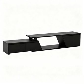 SUNSITT Extendable LED TV Stand, 63"- 90.6" Modern Entertainment Center for Bedroom, Living Room