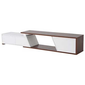 SUNSITT Extendable LED TV Stand, 63"- 90.6" Modern Entertainment Center for Bedroom, Living Room