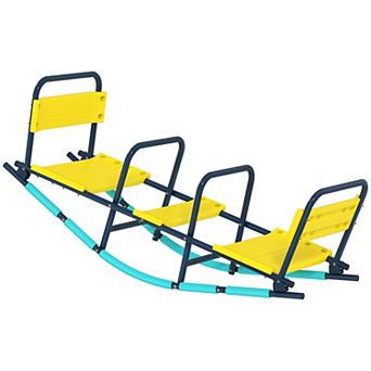 Qaba 2 in 1 Teeter Totter Seesaw for Kids Age 3-8 for Indoor Outdoor
