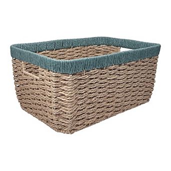 Belle Maison Round Corner Paper Weave Medium Bin