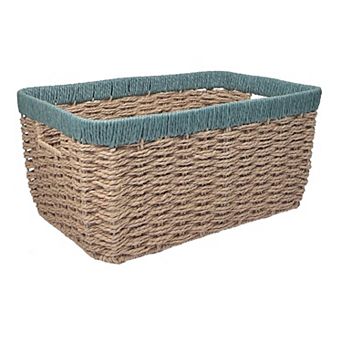 Belle Maison Round Corner Paper Weave Large Bin