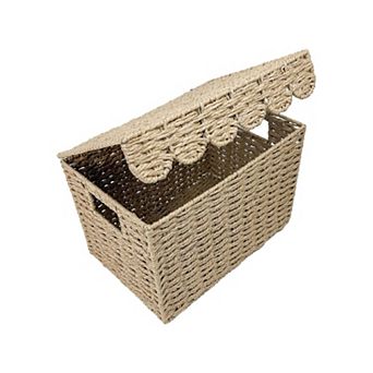 Belle Maison Small Paper Weave Lidded Storage Box