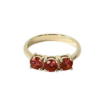Belinda Jewelz 18k Gold Plated Vermeil Minimalistic Round Birthstone Ring