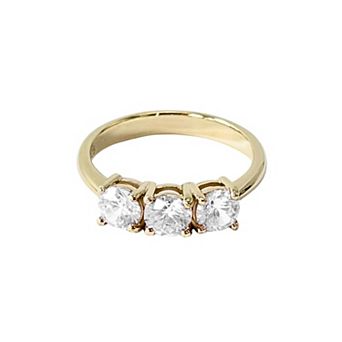 Belinda Jewelz 18k Gold Plated Vermeil Minimalistic Round Birthstone Ring