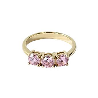 Belinda Jewelz 18k Gold Plated Vermeil Minimalistic Round Birthstone Ring