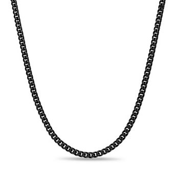 Men's LYNX Stainless Steel 6mm Curb Chain Necklace