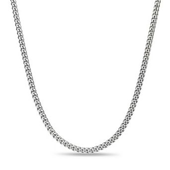 Men's LYNX Stainless Steel 6mm Curb Chain Necklace