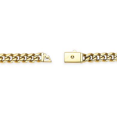 Men's LYNX Stainless Steel 8mm Curb Chain Necklace